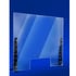 Protective screen, with metal holders, 730 x 650 mm