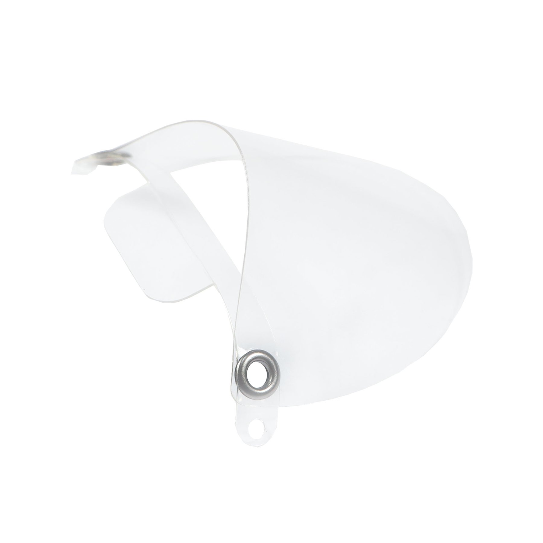 Mask for reusable use, adjustable, transparent