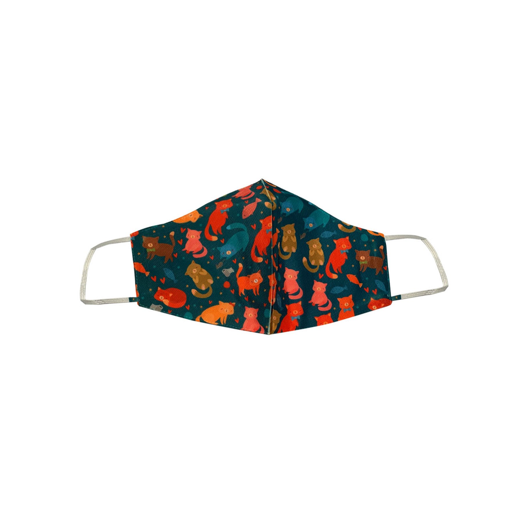 Mask for reusable use, children's, with possibility for personalization, white