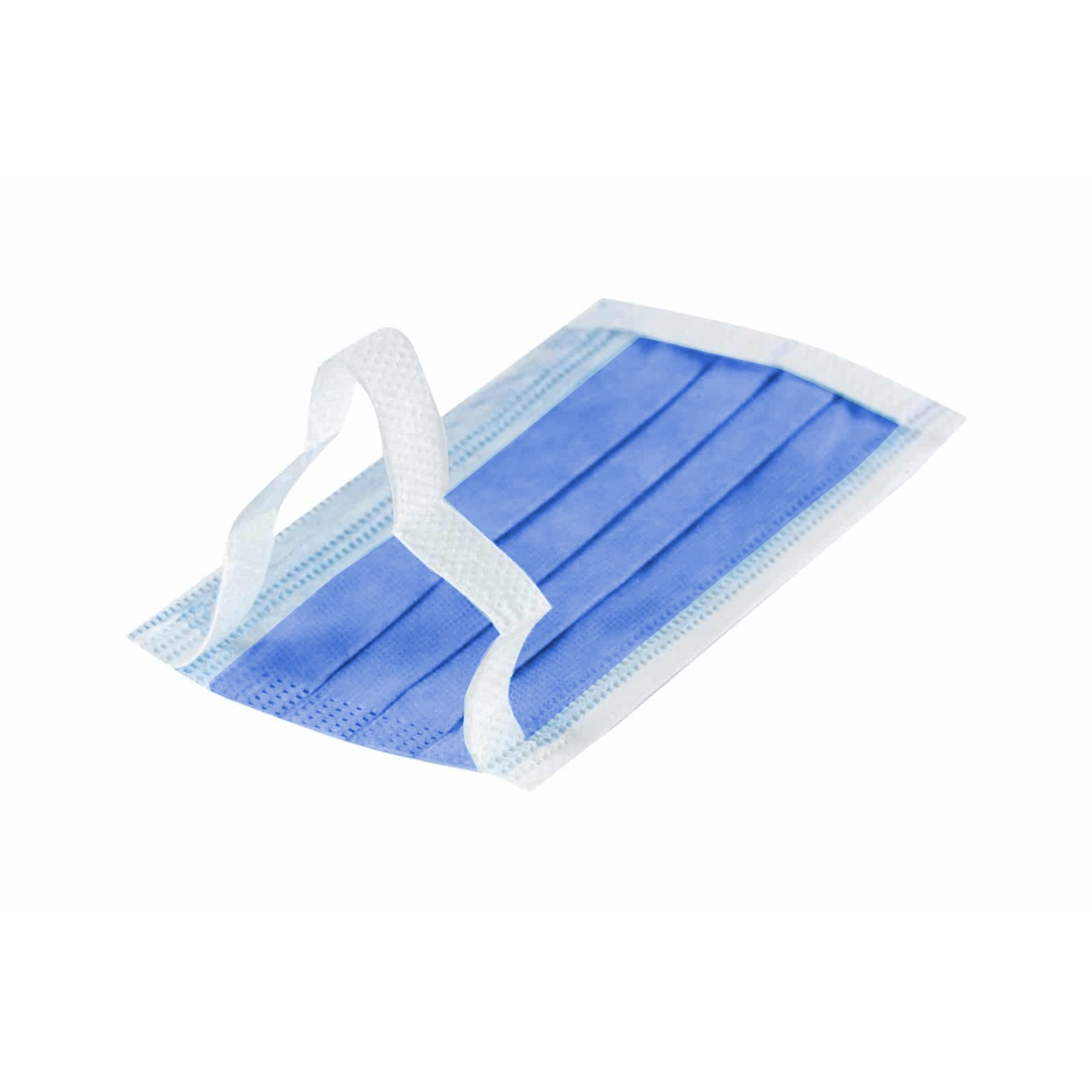 Mask for single use Hunts, dark blue, with wide elastic band