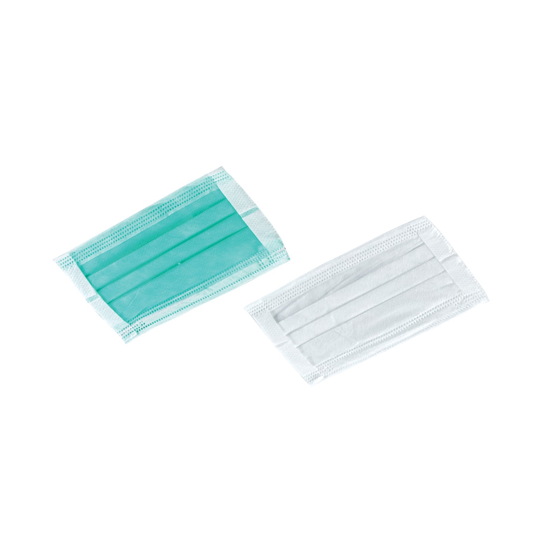 Mask for single use Hunts, turquoise, with wide elastic band