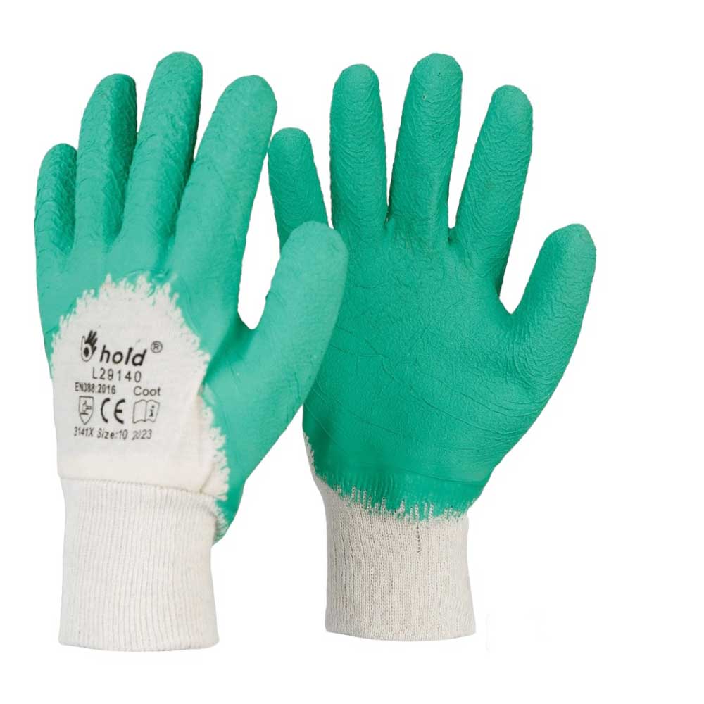 Gloves Coot, made ??of knitted fused in rubber, N10