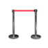 Ограничително колче, хром, с червена лента, 235 cm, широчина 320 mm, височина 920 mm