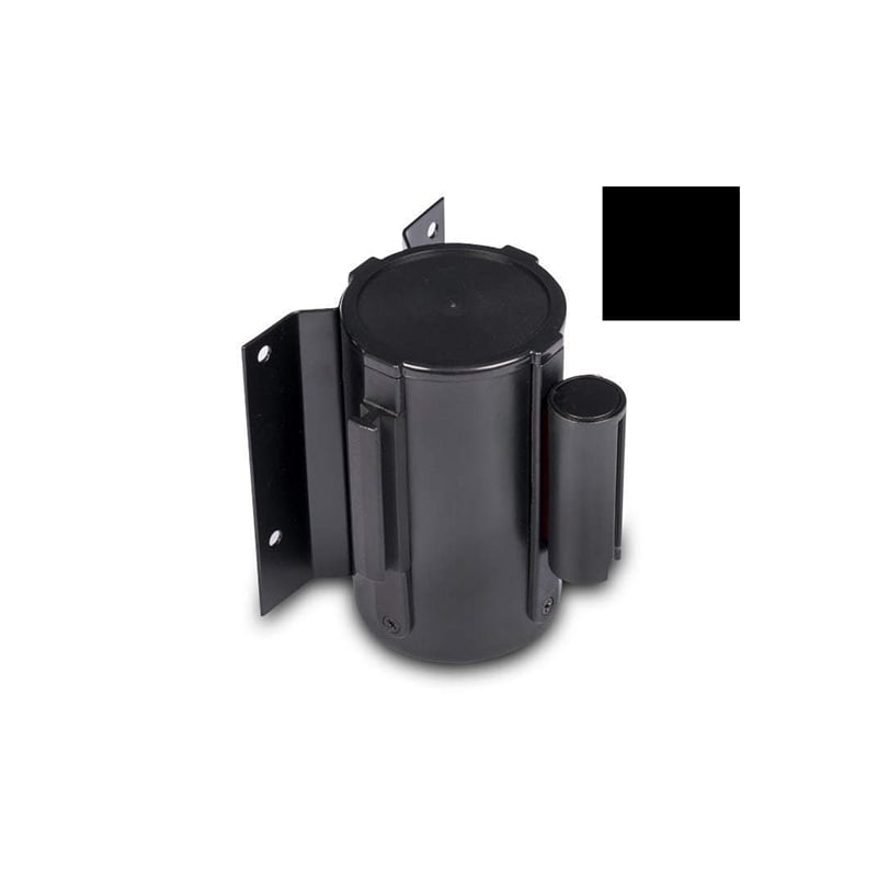 Tape for limiting peg, for wall mounting, 200 cm, black, width 45 mm