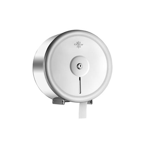 Dispenser for toilet paper Rulopak Mini Jumbo, stainless steel, 38.3 х 27.9 х 27.9 cm