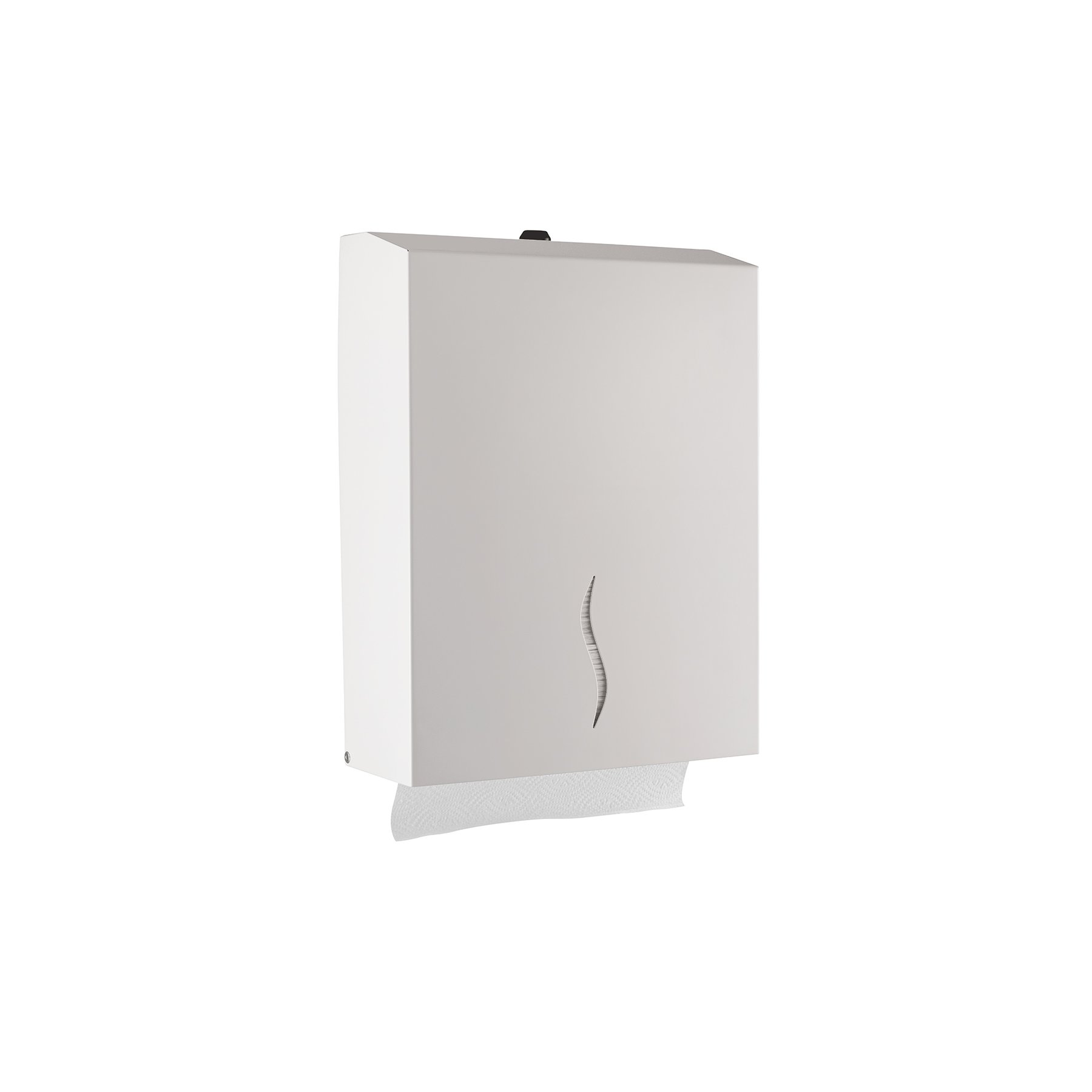 Dispenser for towels for hands Dayco, with V-fold, 27 x 12 x 21 cm, white, for 300 towels