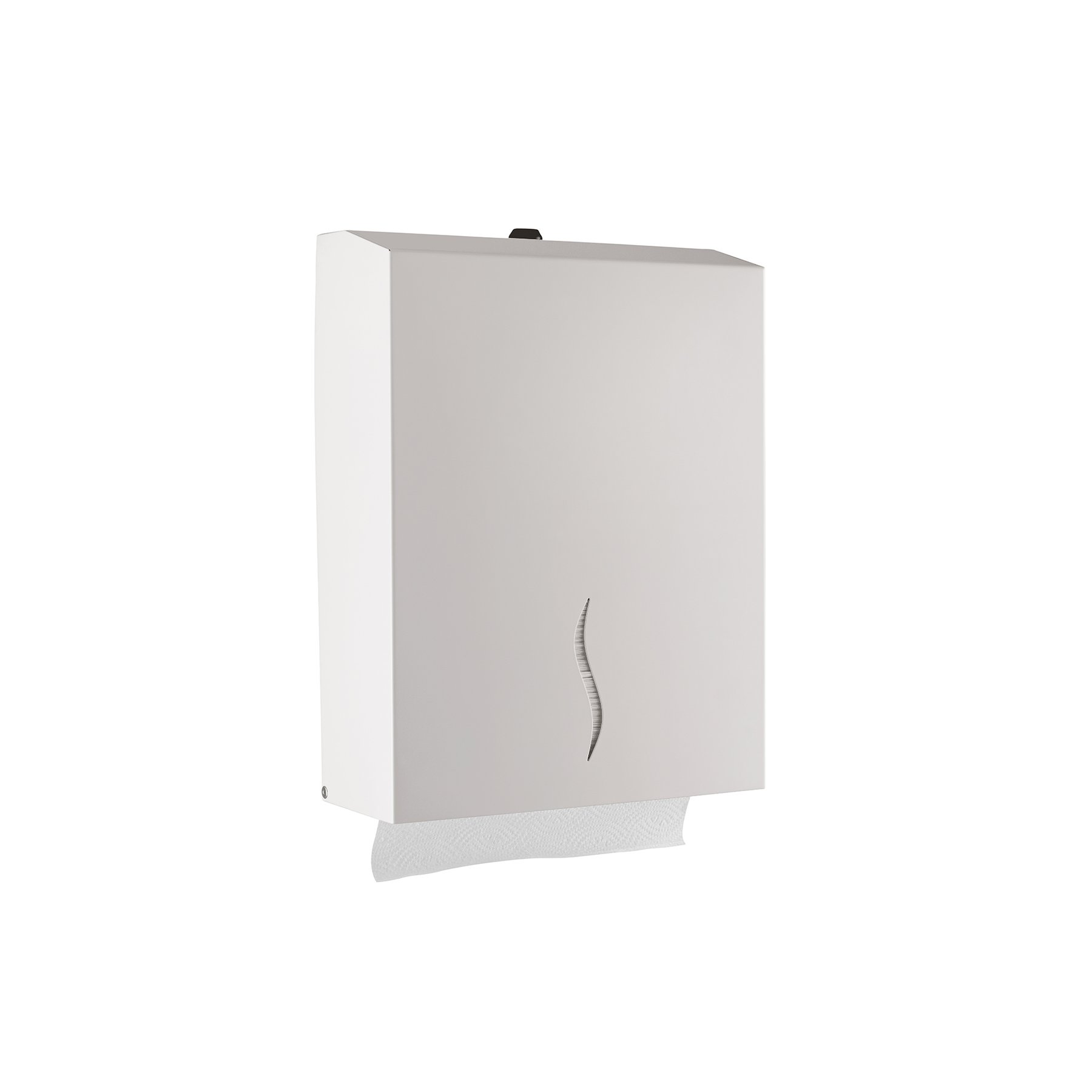 Dispenser for towels for hands Dayco, with Z-fold, 27 x 10 x 21 cm, white, for 200 towels