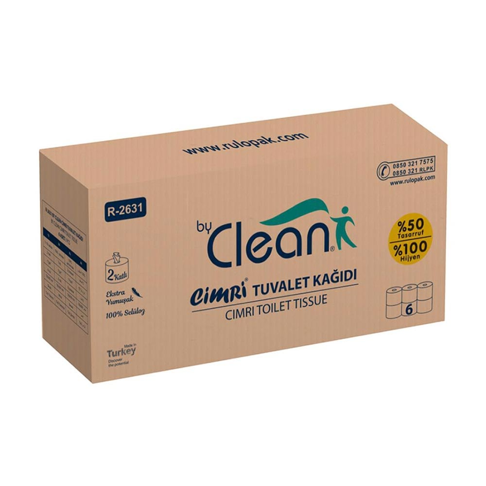 Toilet paper K4 Rulopak Centerfeed, double-layer, 130 m, 6 pieces
