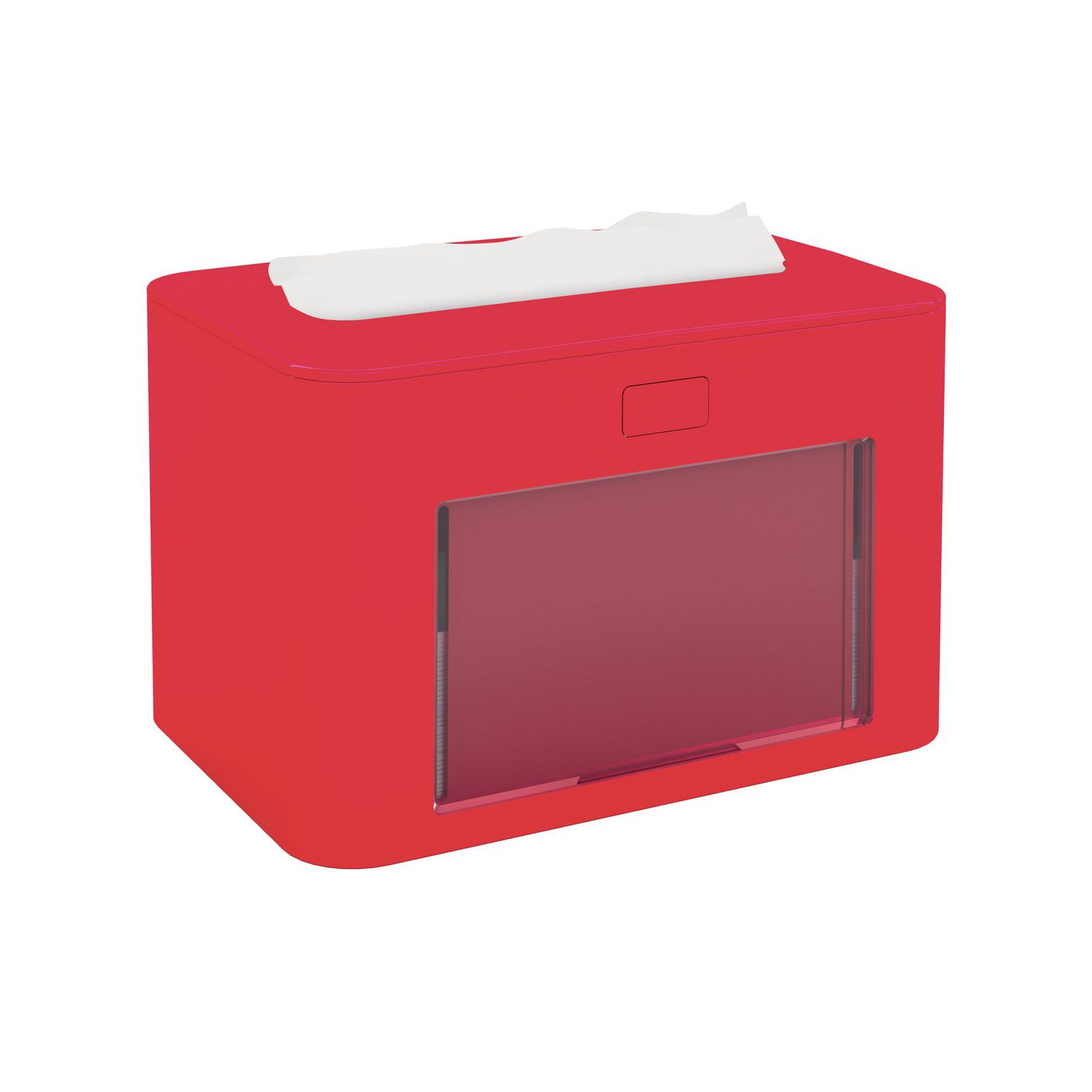 Dispenser for napkins Papernet Premium, per pack, red, 13.3 х 20 х 12.6 cm