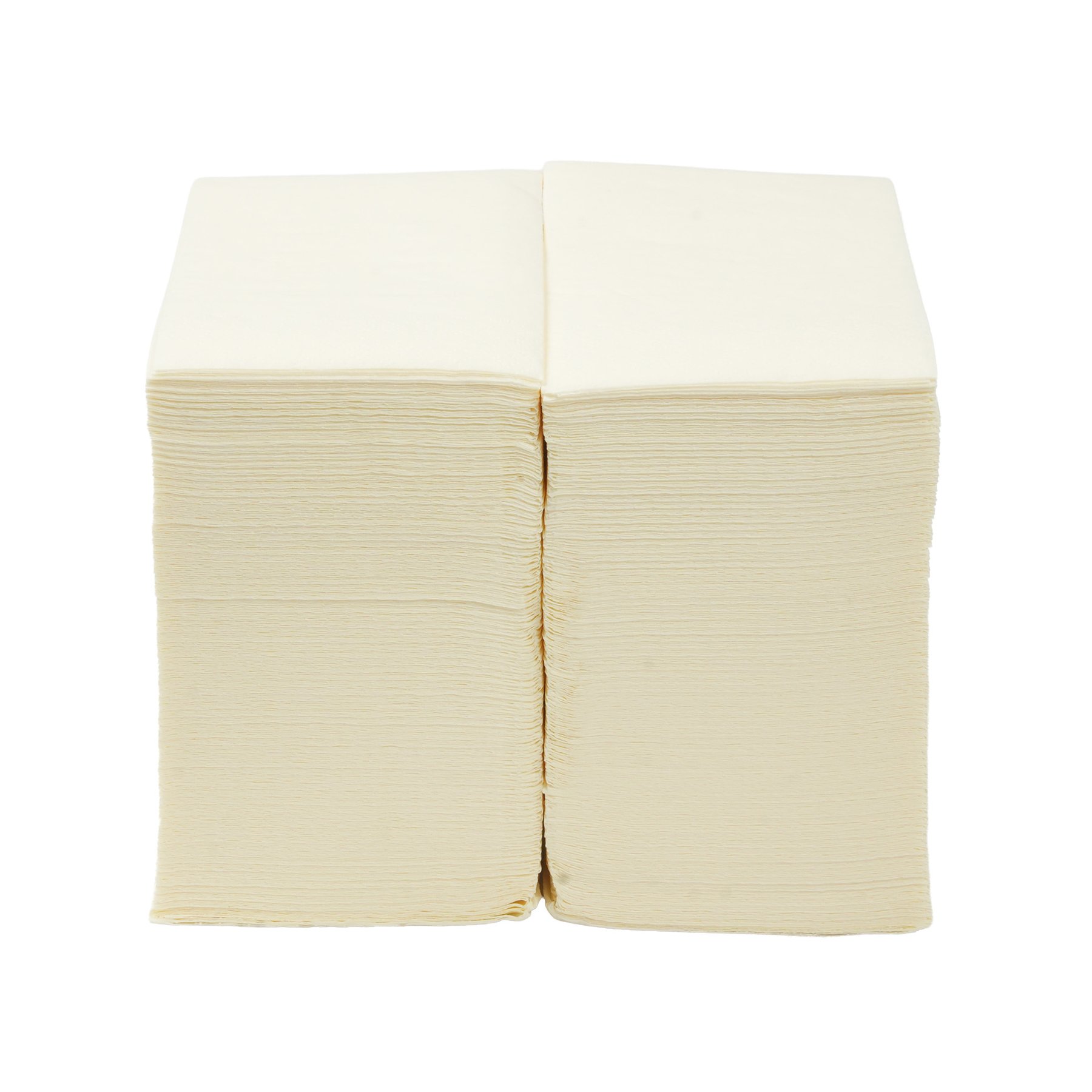Napkins, cellulose, double-ply, 1/8 fold, 33 x 33 cm, color champagne, 150 count