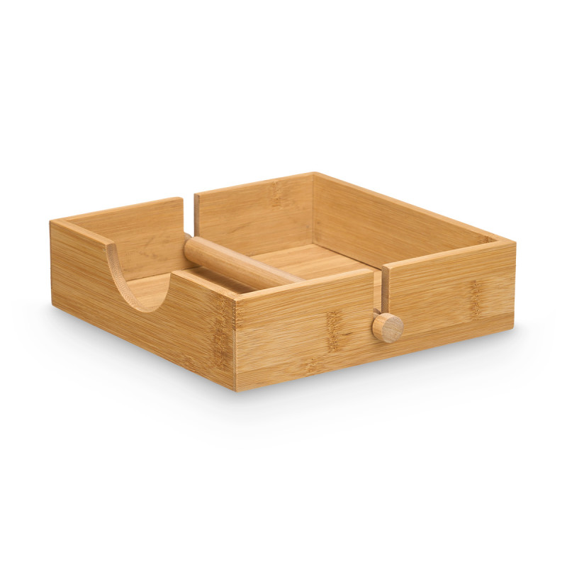 Napkin holder Kinvara, square, bamboo, 18.5 x 18.5 cm