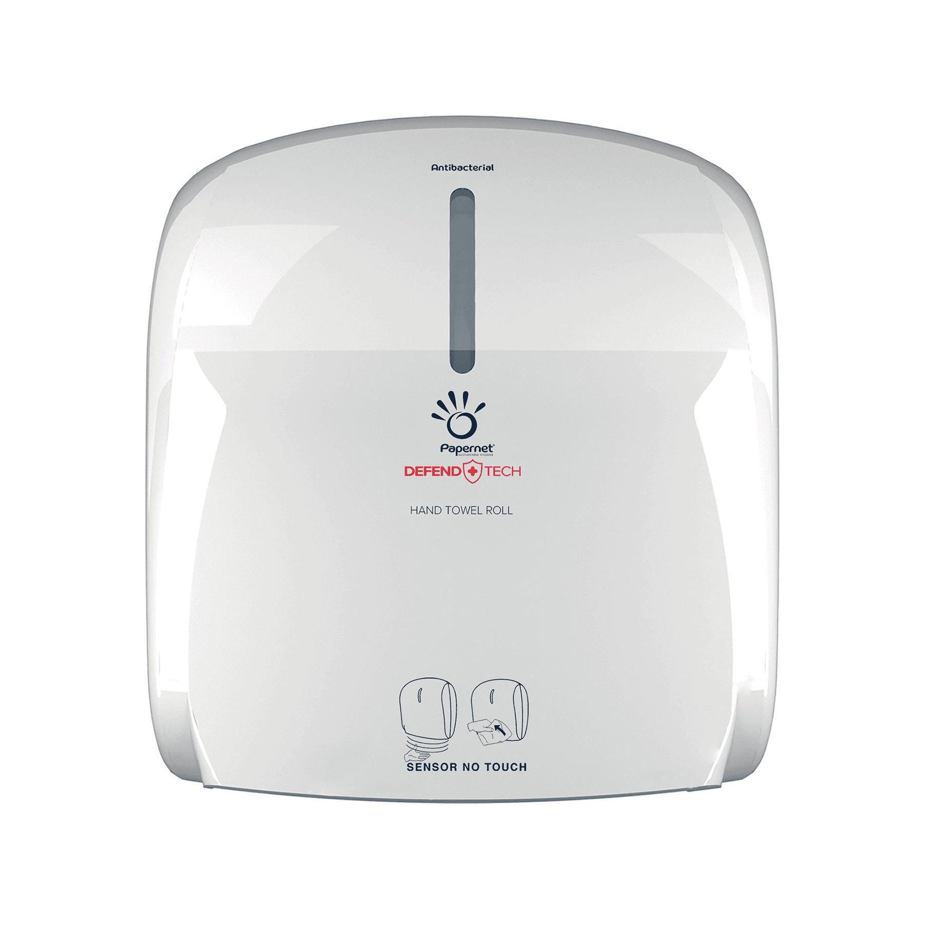 Dispenser for towels for hands Papernet, contactless, white, 22.1 х 33 х 37.1 cm