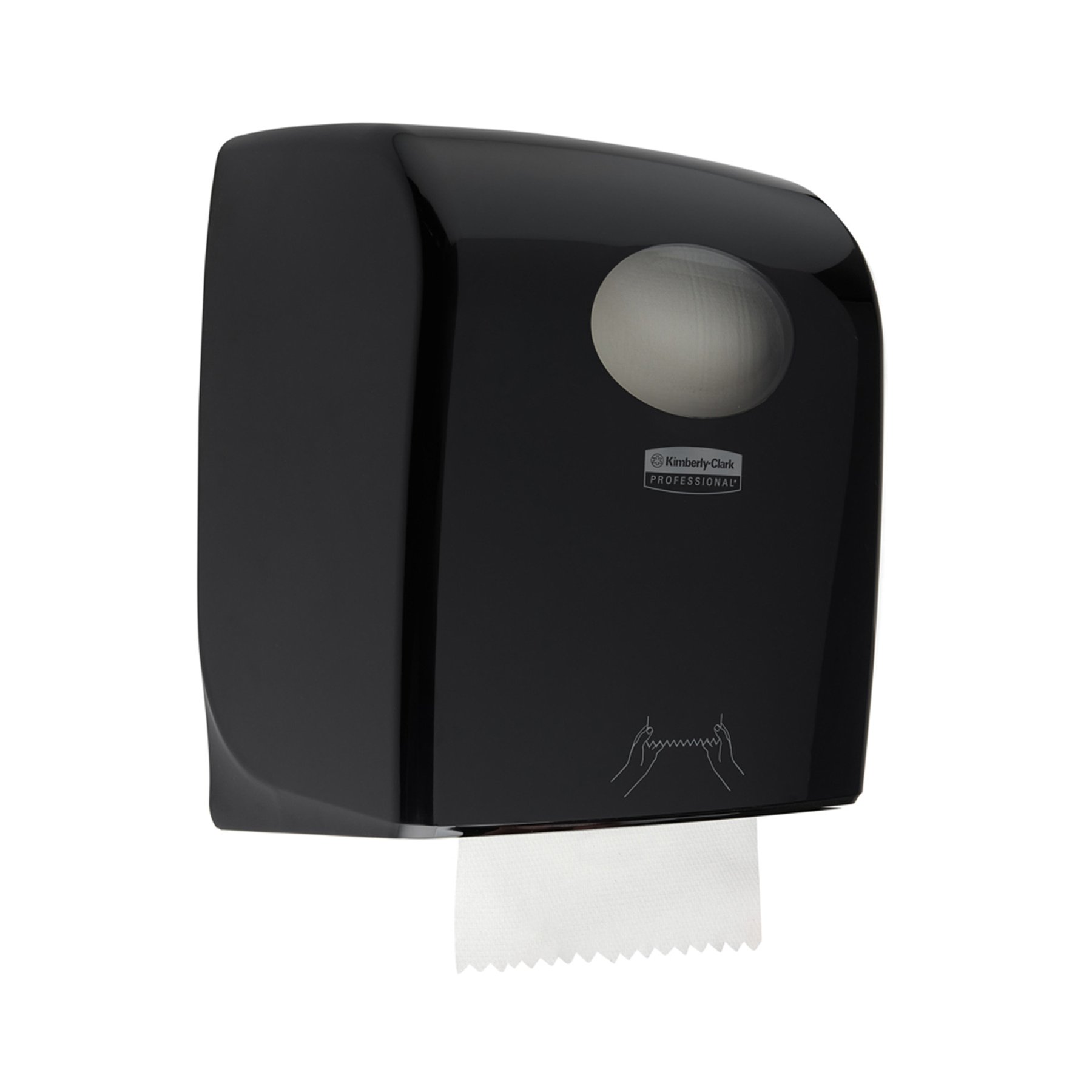 Dispenser for towels for hands Kimberly-Clark Aquarius 7376 Autocut, black, 29.7 х 24.8 х 37.4 cm