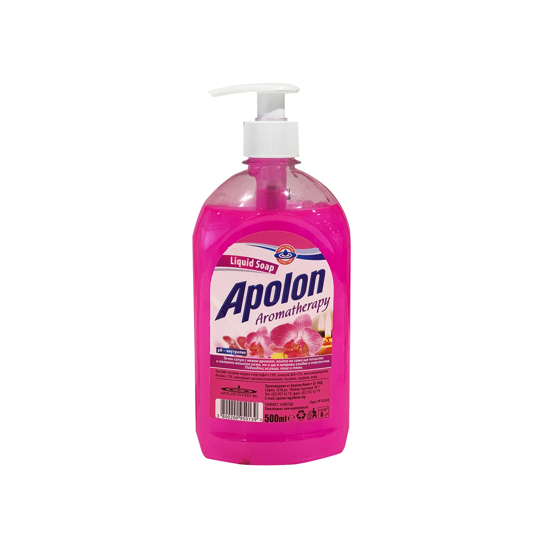 Liquid soap Apolon Aromatherapy, with pump, 500 ml