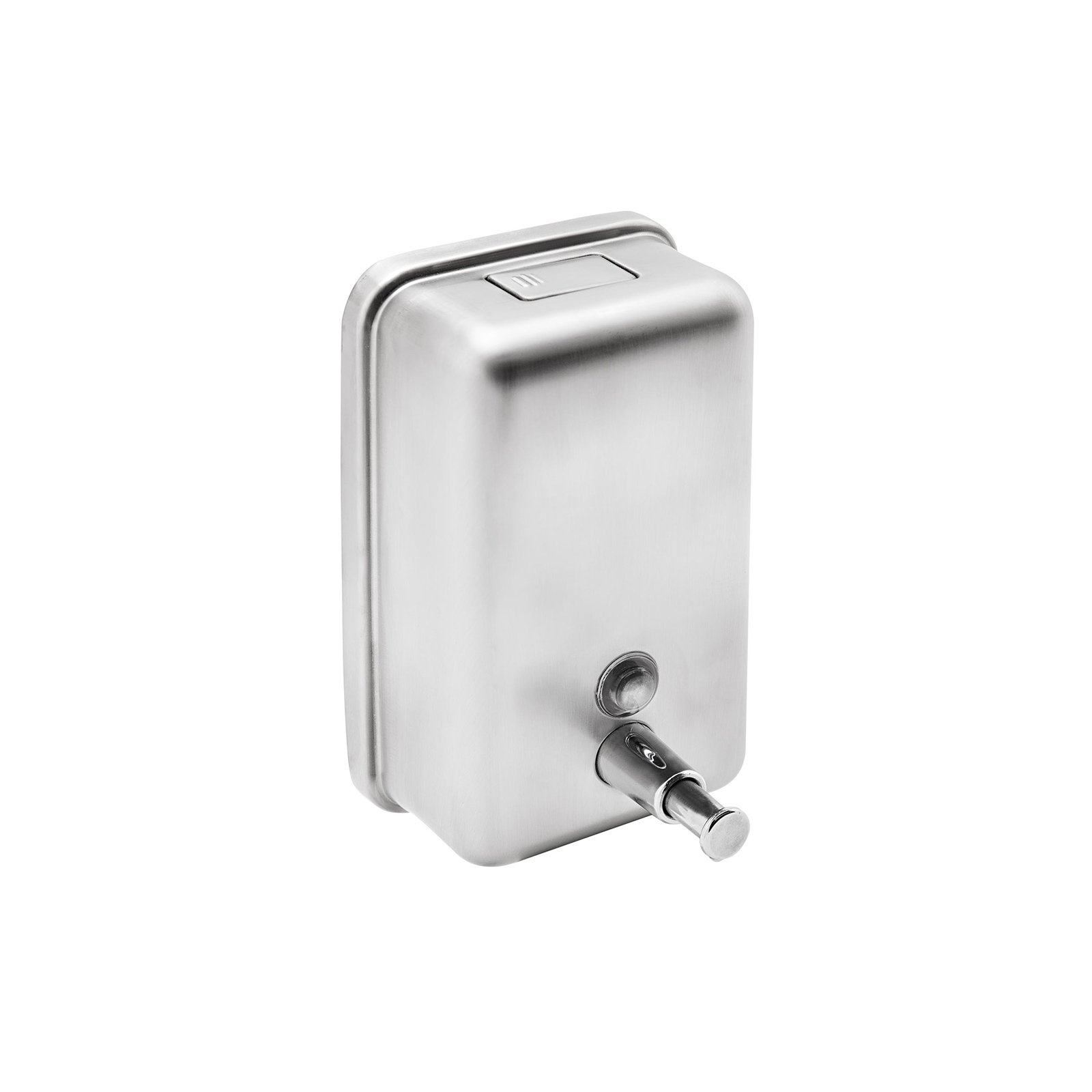 Dispenser for liquid soap Dayco, vertical, 13 х 7 х 22 cm, 1 L, stainless steel