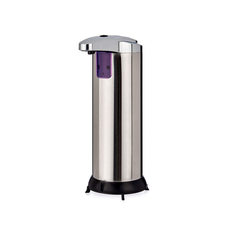 Foam hand soap dispenser Berilo, touchless, 220 ml, silver