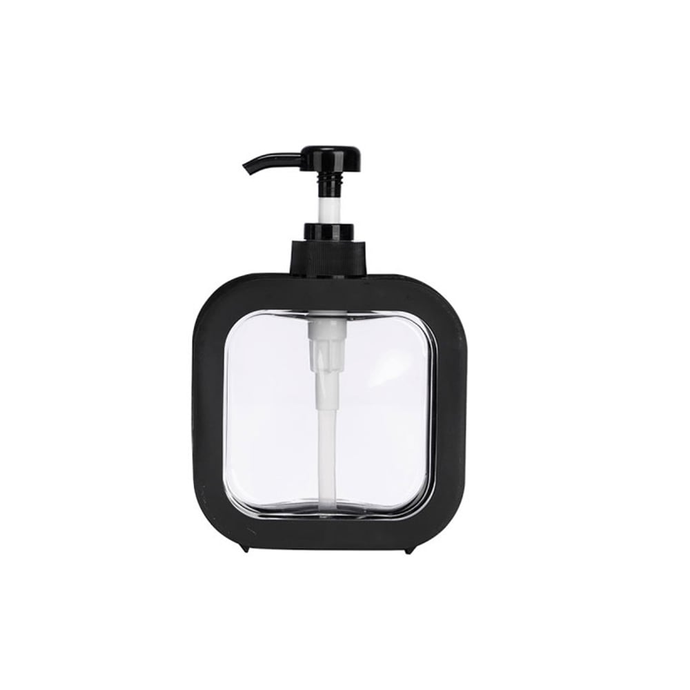 Диспенсър за течен сапун Berilo, пластмасов, 500 ml, черен
