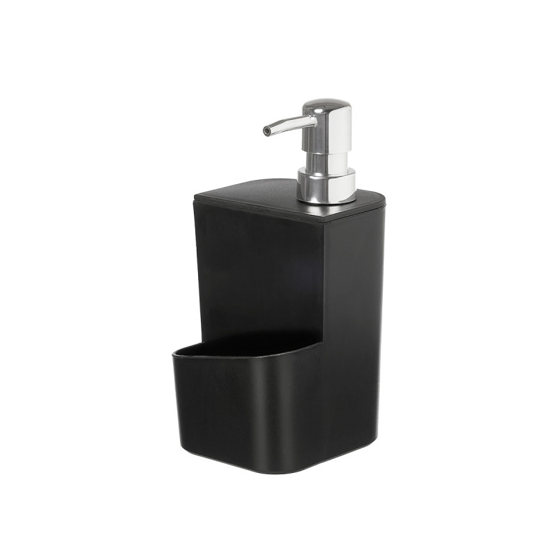 Dispenser Kinvara, with sponge holder, 650 ml, black
