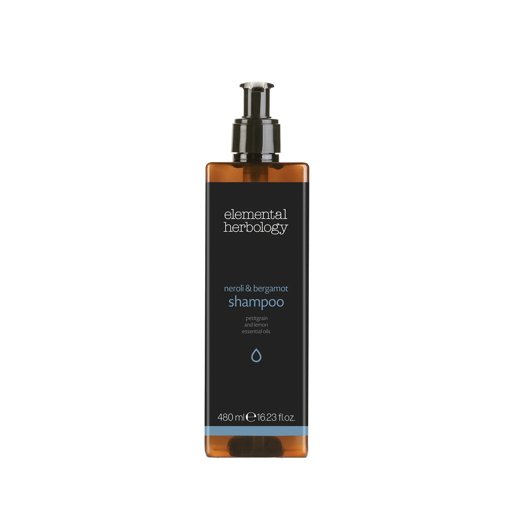 Shampoo GFL Cosmetics Elemental, with pump, sealed, 480 ml, 6 x 6 x 20 cm