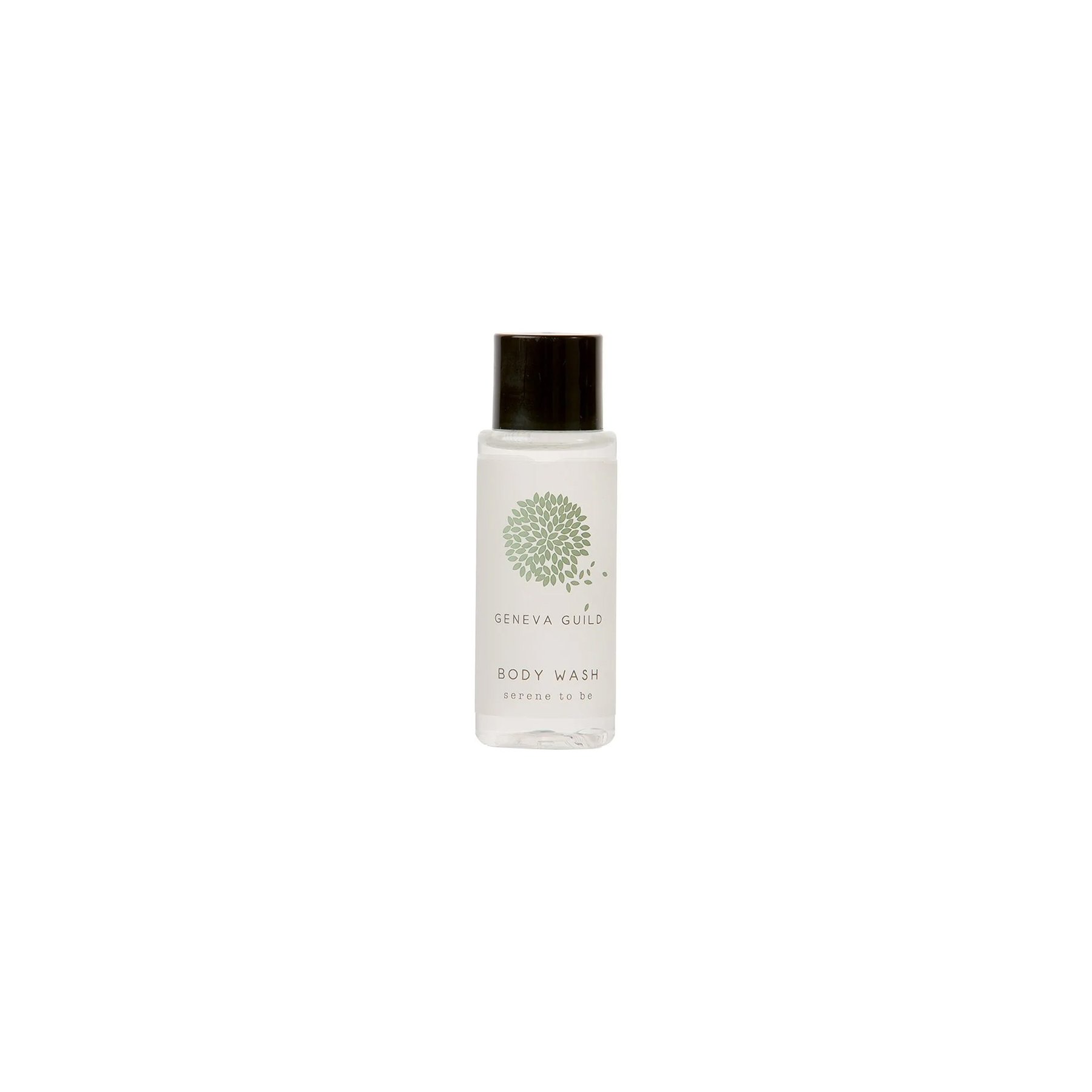 Shower gel GFL Cosmetics Geneva, with black cap, 30 ml, 300 count