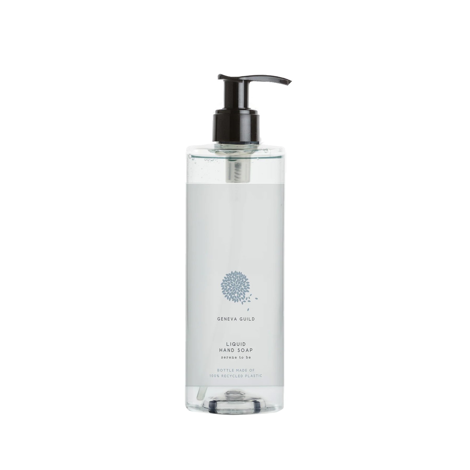 Liquid soap GFL Cosmetics Geneva, with pump, sealed, 380 ml, 6 х 20 cm