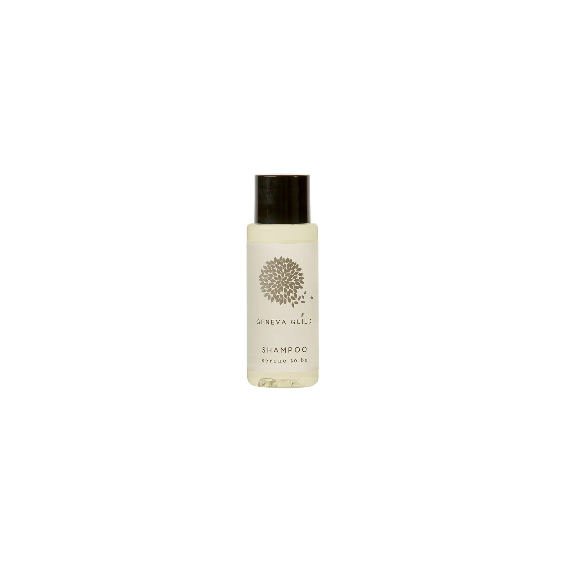 Shampoo GFL Cosmetics Geneva, with black cap, 30 ml, 300 count, 2.6 х 8 cm