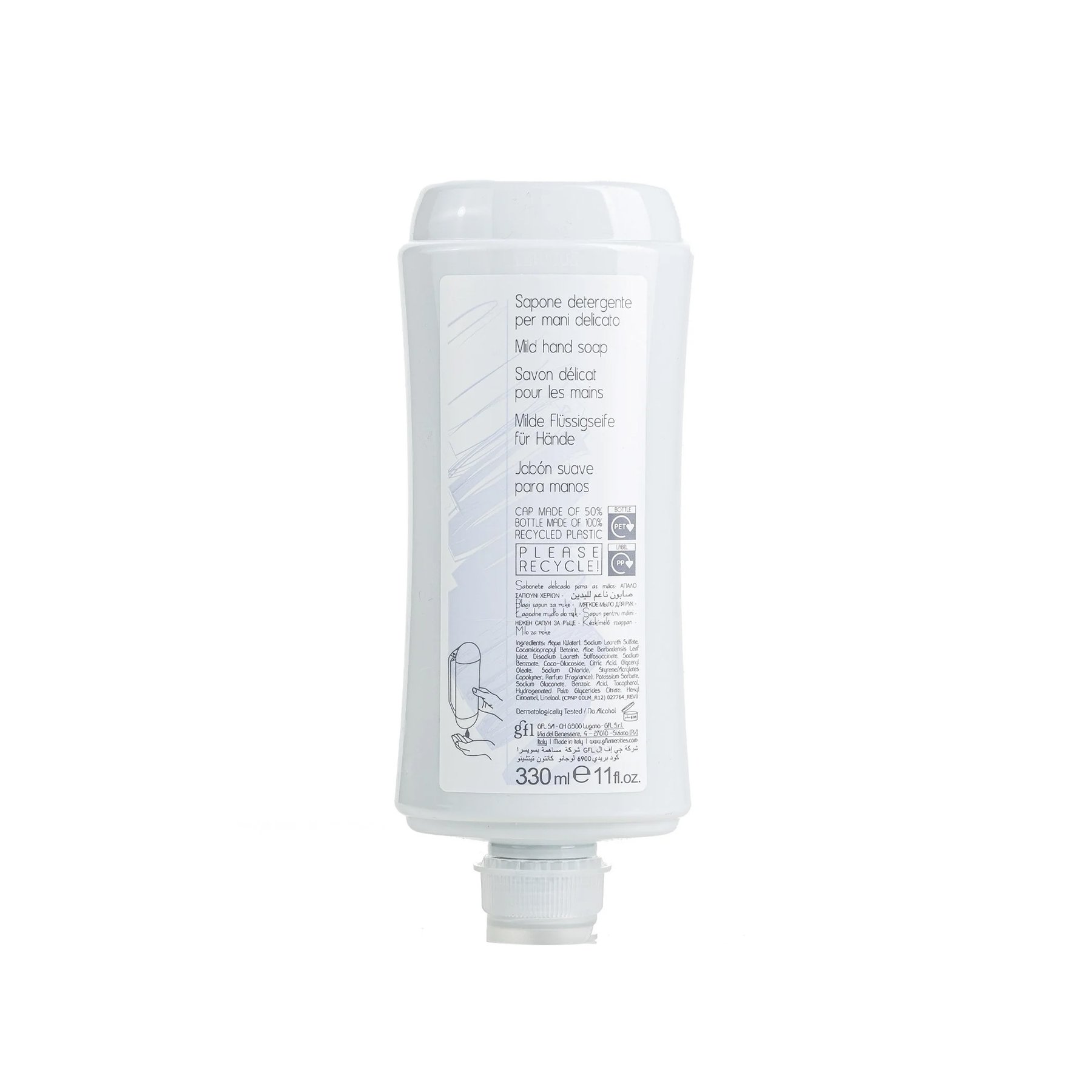 Liquid soap GFL Cosmetics Neutra, filler for dispenser, 330 ml, 7 x 17.7 cm
