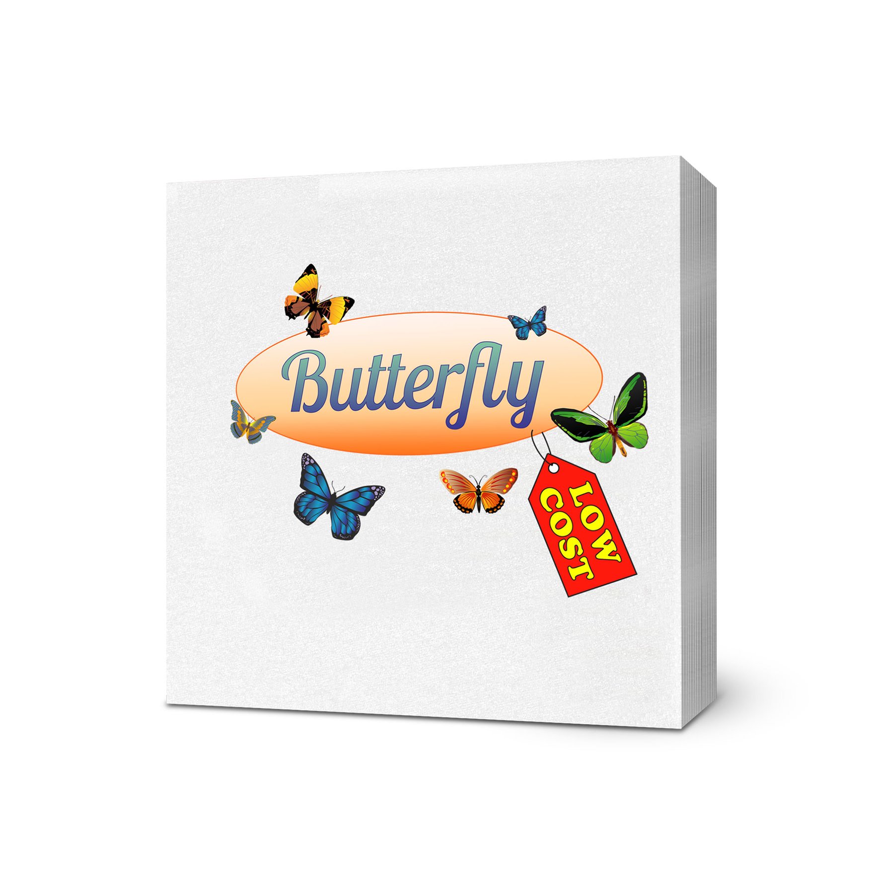 Napkins Butterfly, 1-ply, 33 ? 33 cm, 80 pcs