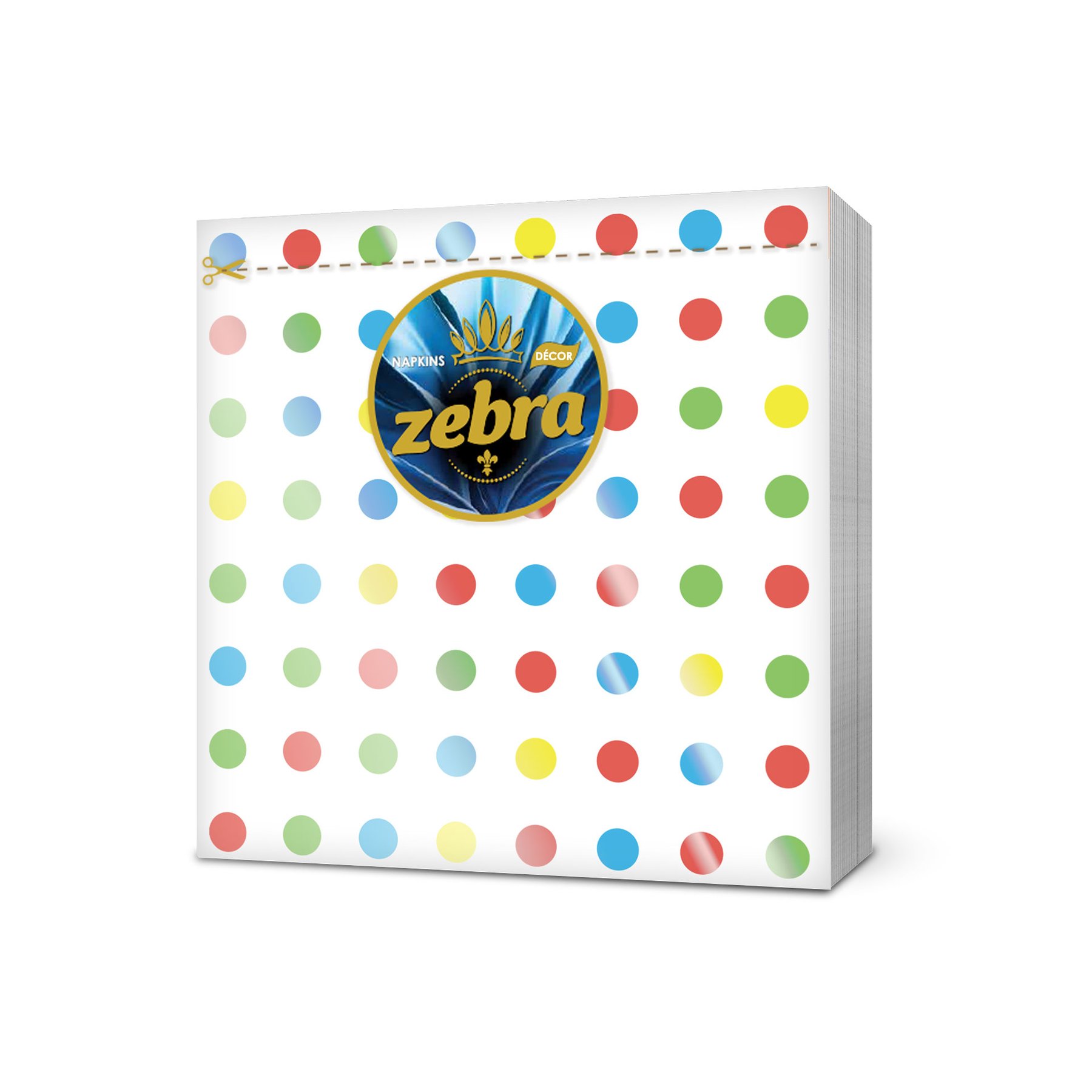 Napkins Zebra Flora, 1-ply, 33 ? 33 cm, 45 pcs