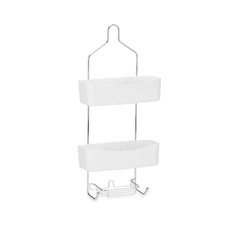 Shower caddy Berilo, 2-tier, white