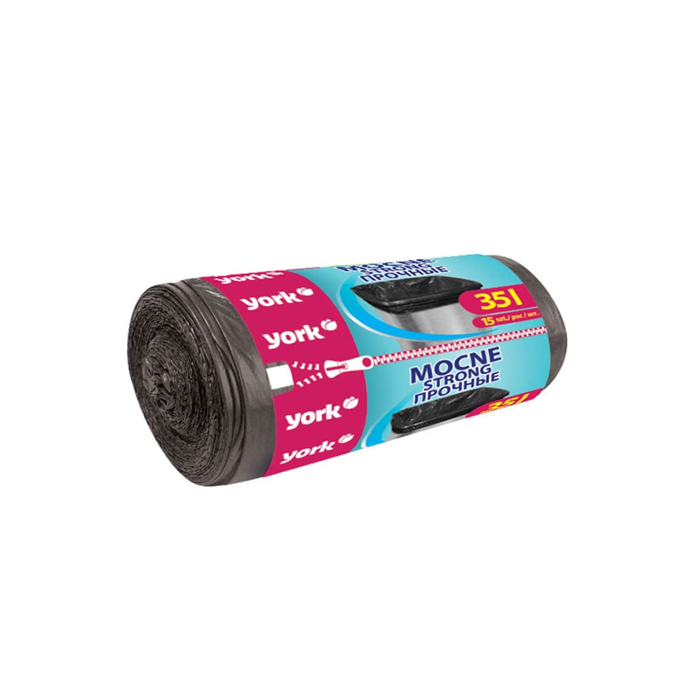 Garbage bags York Strong, 35 L, 15 count