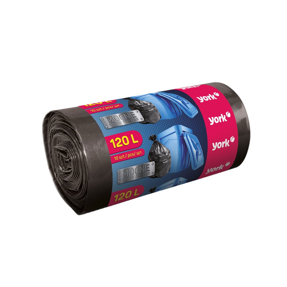 Garbage bags York Strong, 120 L, 10 count