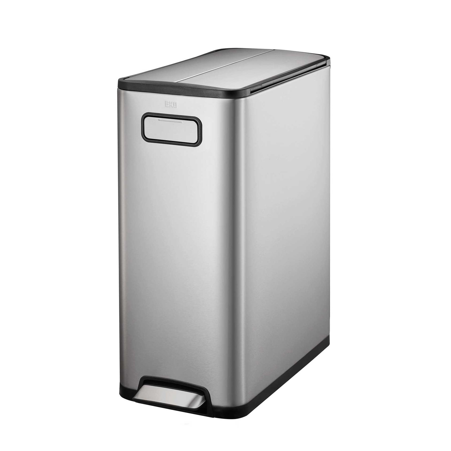 Waste bin Eko Ecofly, with pedal and hidden wheels, 45 L