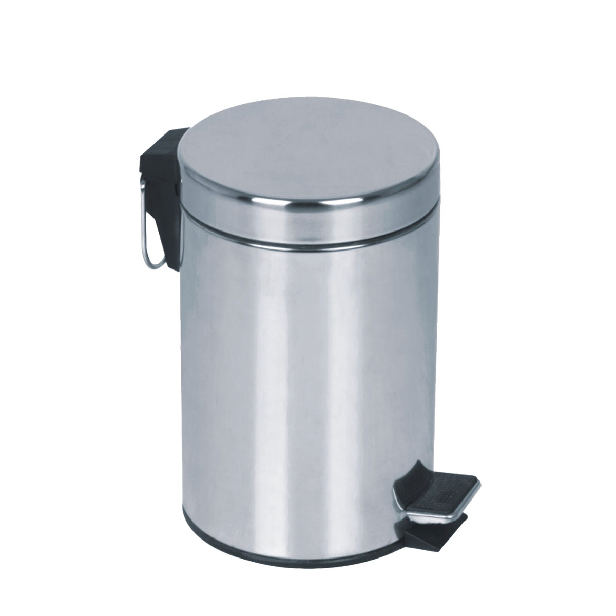 Pedal Bin, metal, 25.2 x 25.2 x 39.3 cm, 12 L, stainless steel