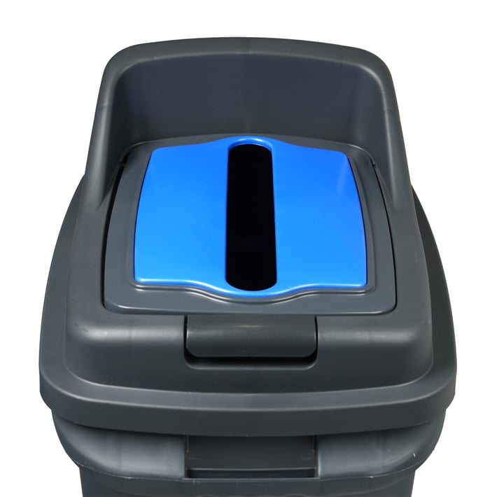 Кош за отпадъци Planet, за разделно събиране, 50 L, син