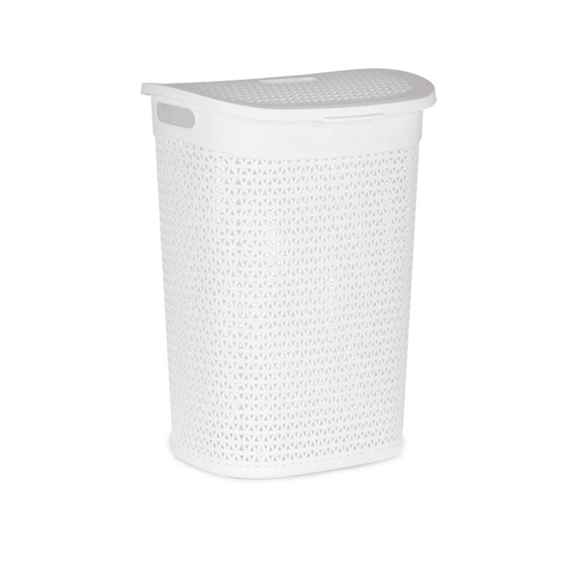 Laundry basket Kipit, with lid, 60 L, white