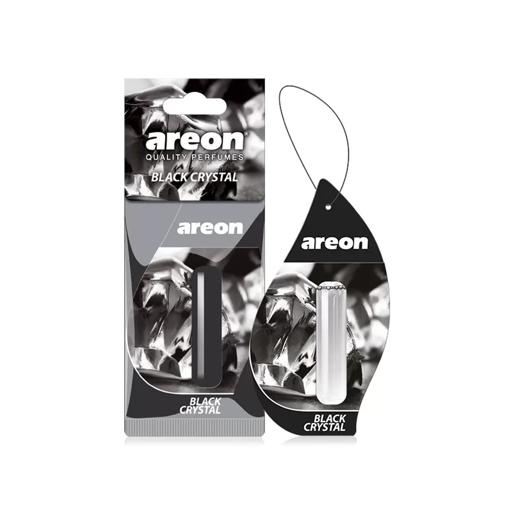 Air freshener for car Areon - Black crystal, liquid, 5 ml