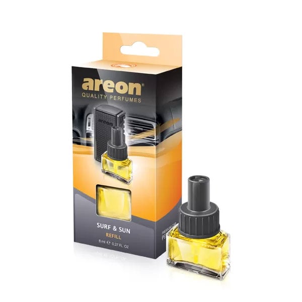 Refill for air freshener for car Areon Surf & Sun, colorful, 8 ml