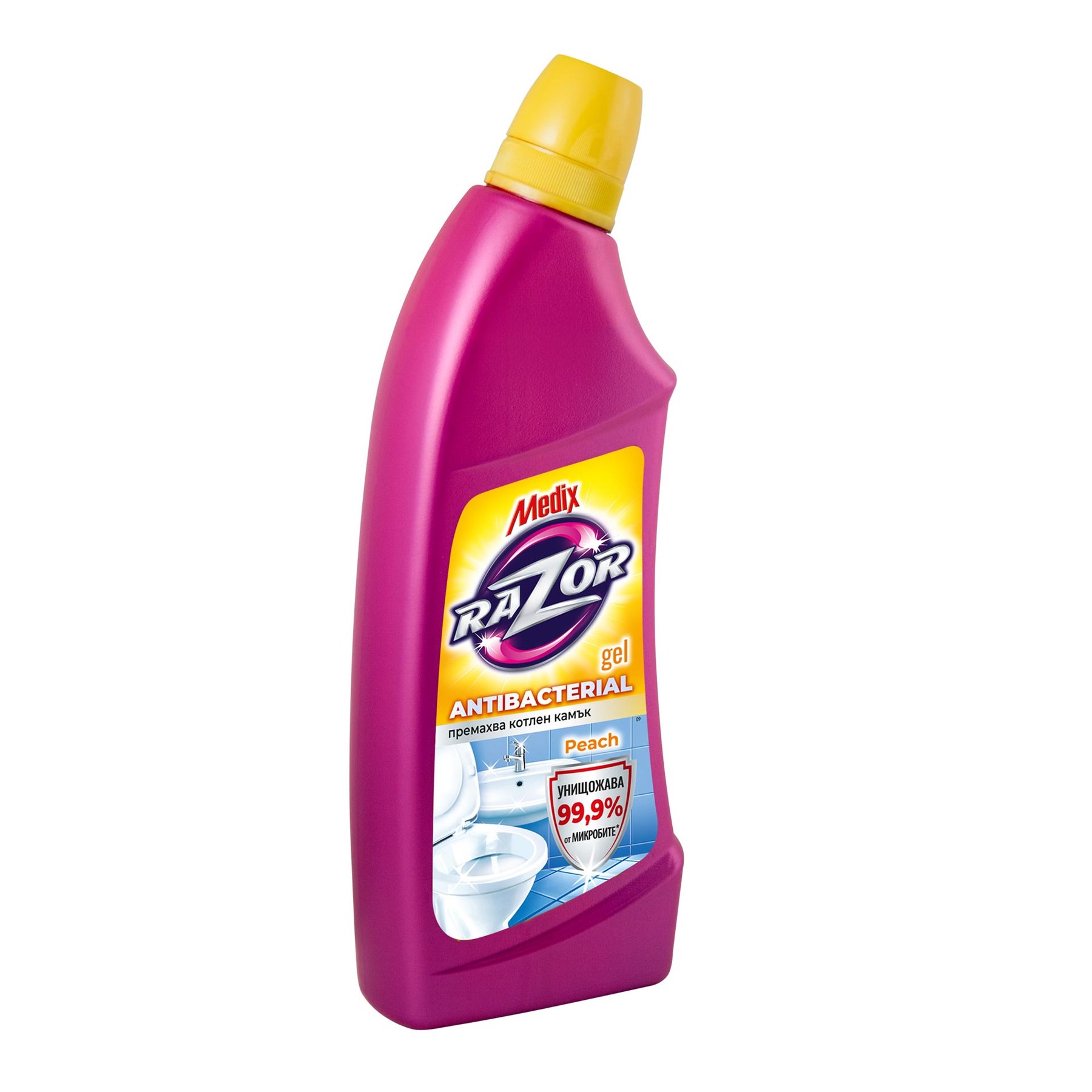 Toilet cleaning agent Medix Razor Peach, gel, 750 ml