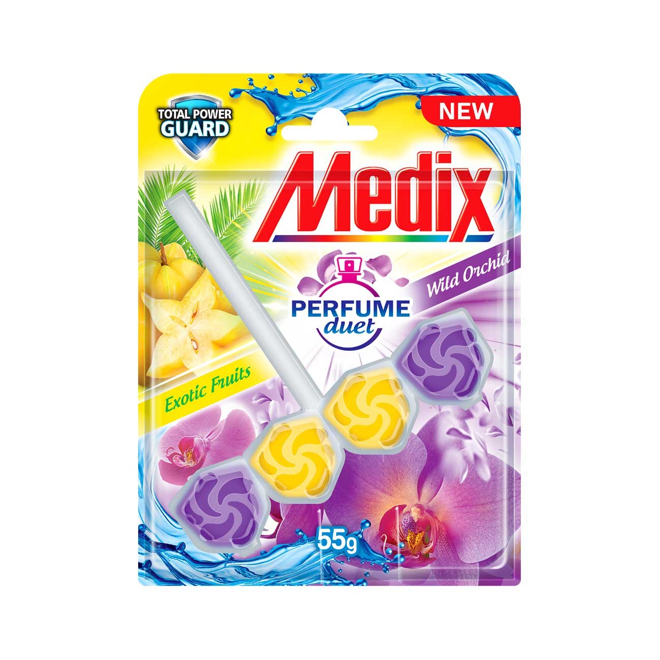 Perfume for toilet Medix Perfume Duet, Fruits & Orchid, 55 g