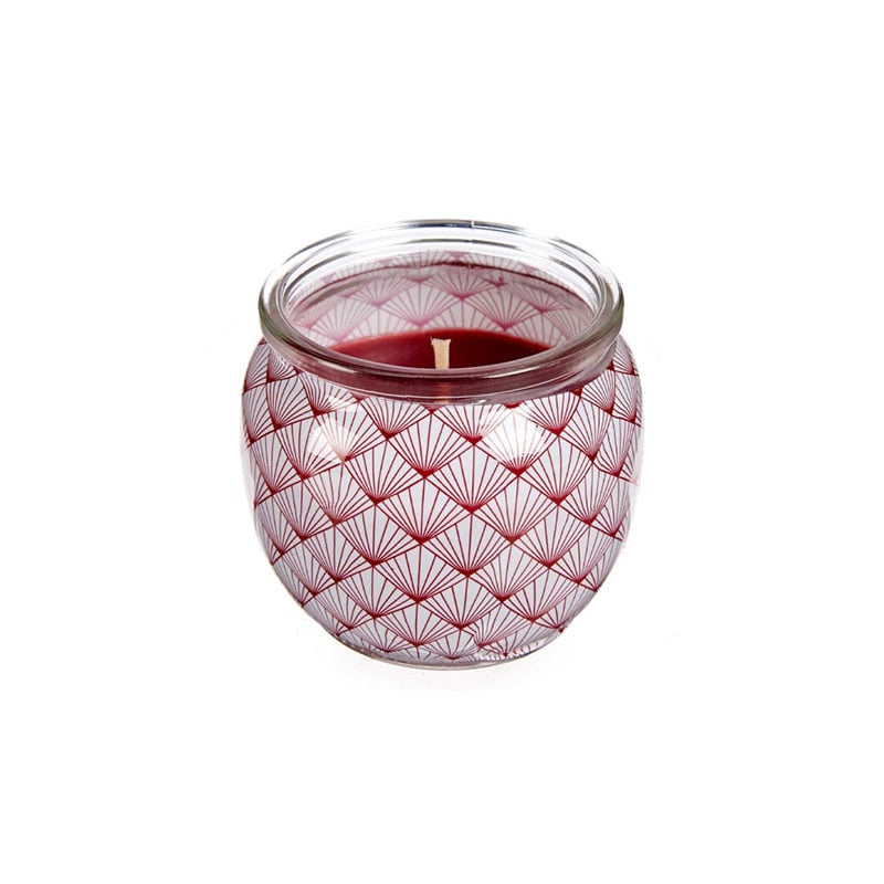 Candle Acorde, in a glass vase, Apple and Cinnamon, 20 hours