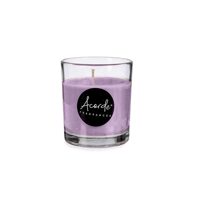 Scented candle Acorde, Lavender, in a glass cup, 30 hours