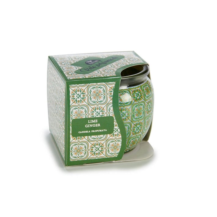 Свещ Acorde, в стъклена ваза, Lime Ginger, 20 часа