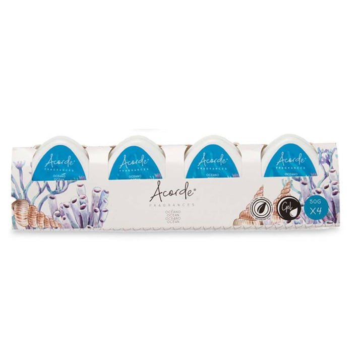Ароматизатор Acorde, гел, мини, Ocean, 50 g, 4 броя