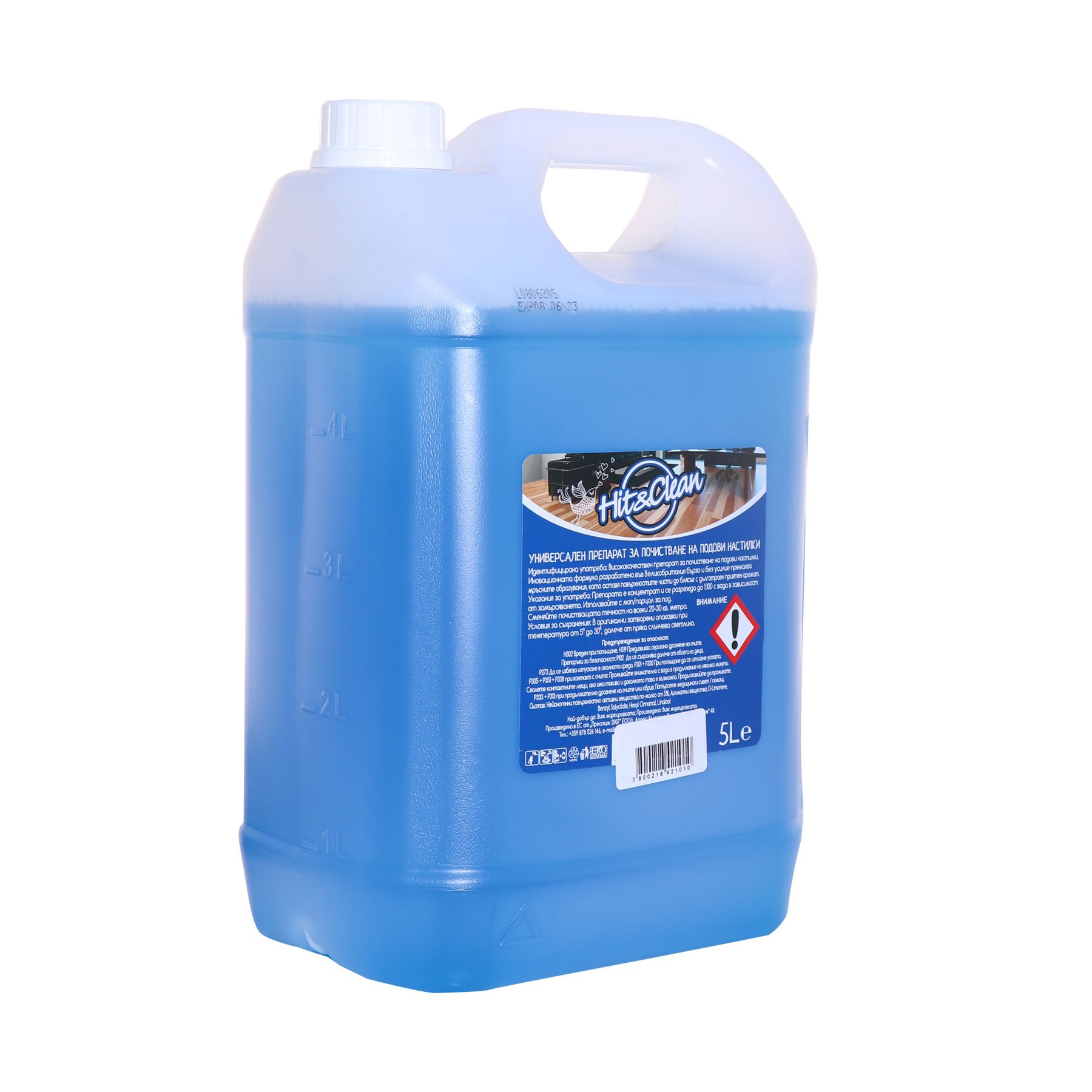 Floor detergent Hit&Clean, universal, concentrate, ocean, 5L