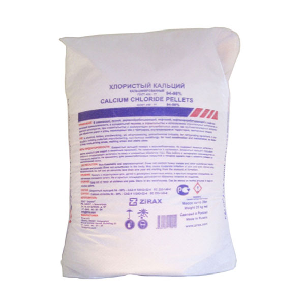 Calcium chloride, for defrosting icy surfaces, 25 kg