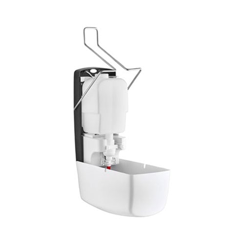 Dispenser for disinfectant of gel Rulopak, 1 L, elbow, white