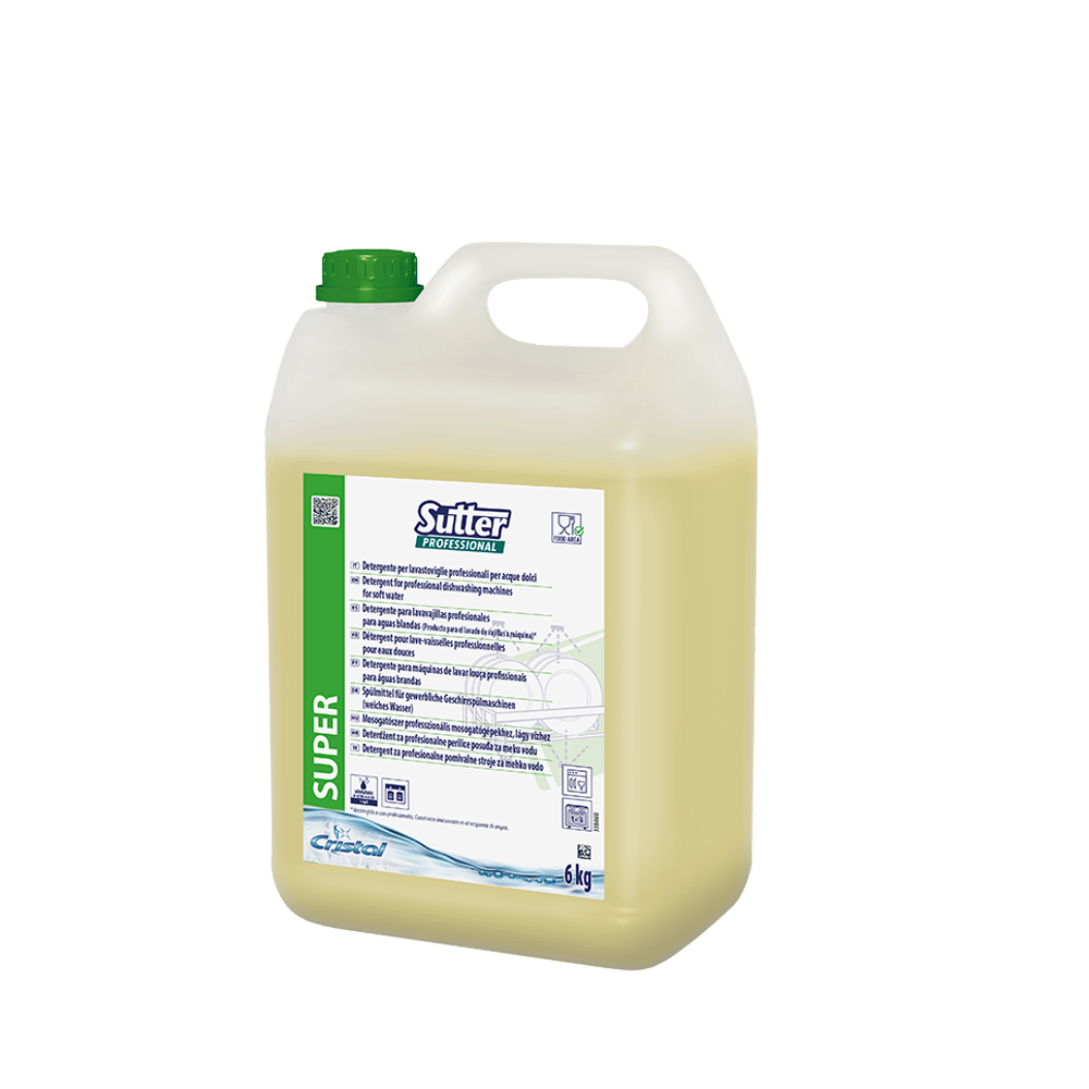 Препарат за съдомиялна машина Sutter Super, измиващ, за мека вода, 6 kg