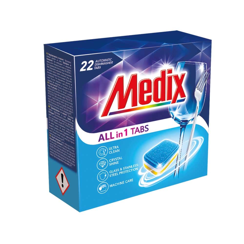 Tablets for dishwasher Medix All in one, 22 count