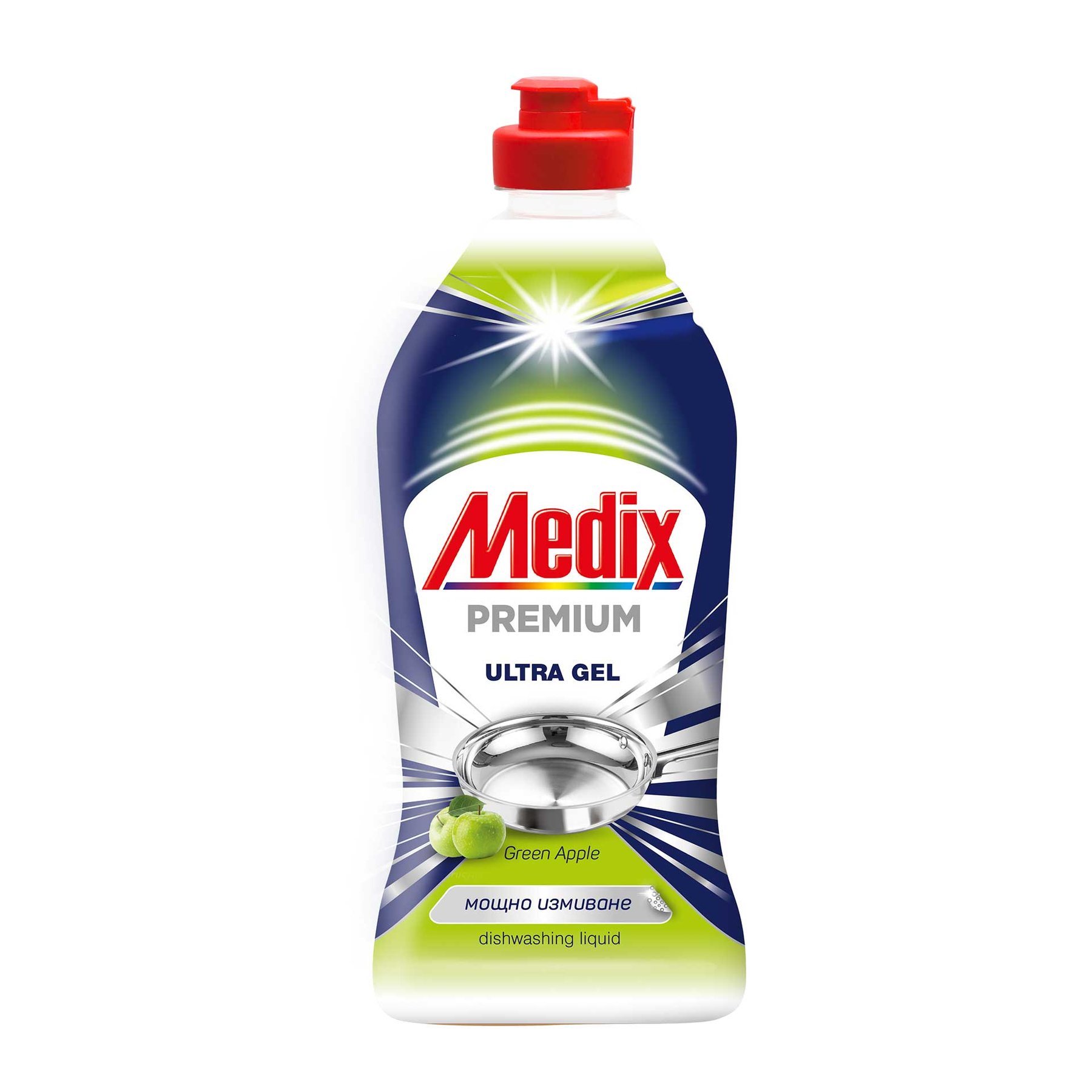 Dishwashing detergent Medix Premium, green, 415 ml